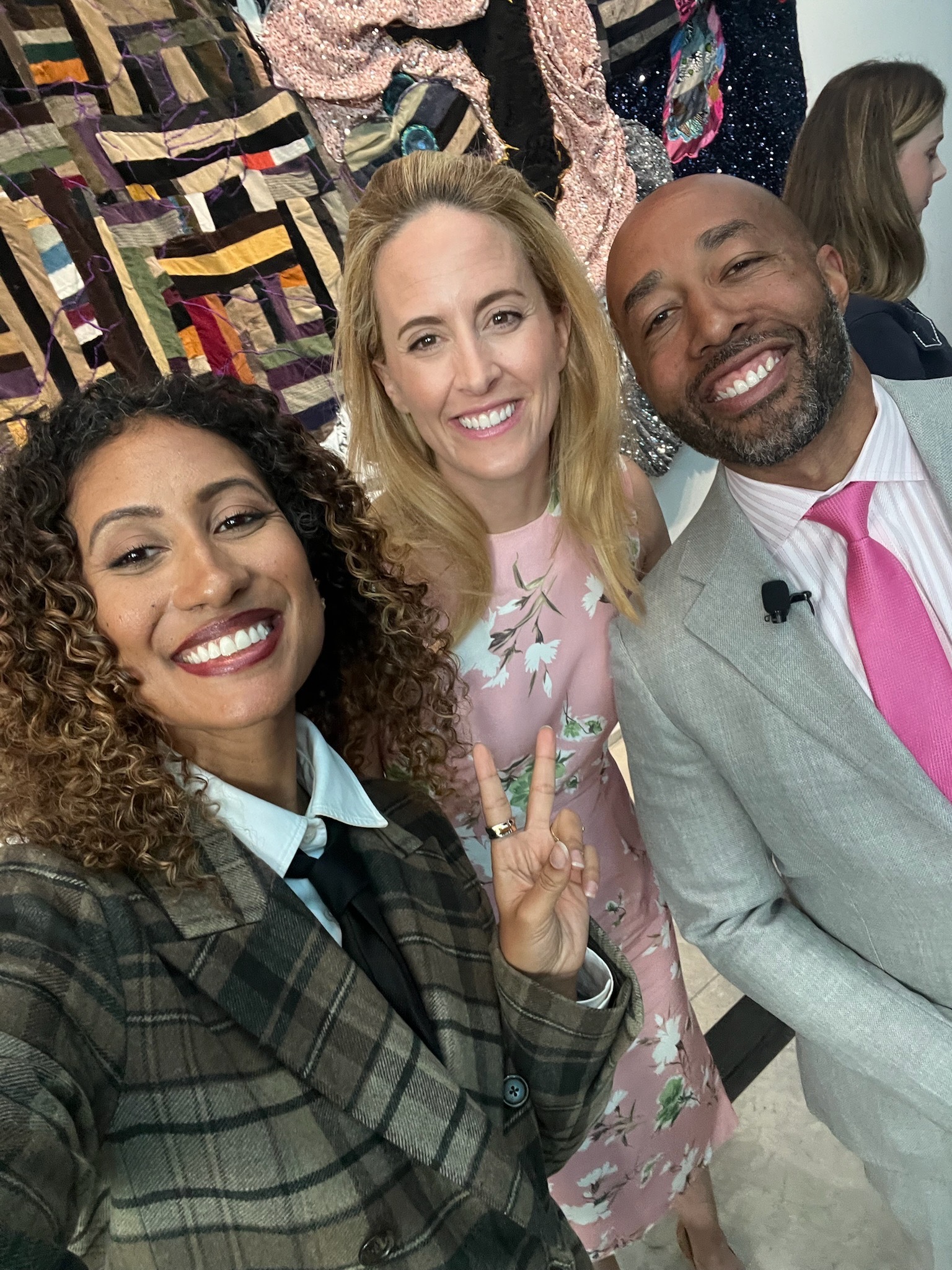 Elaine Welteroth, Olivia Walton, and Charles Johnson IV